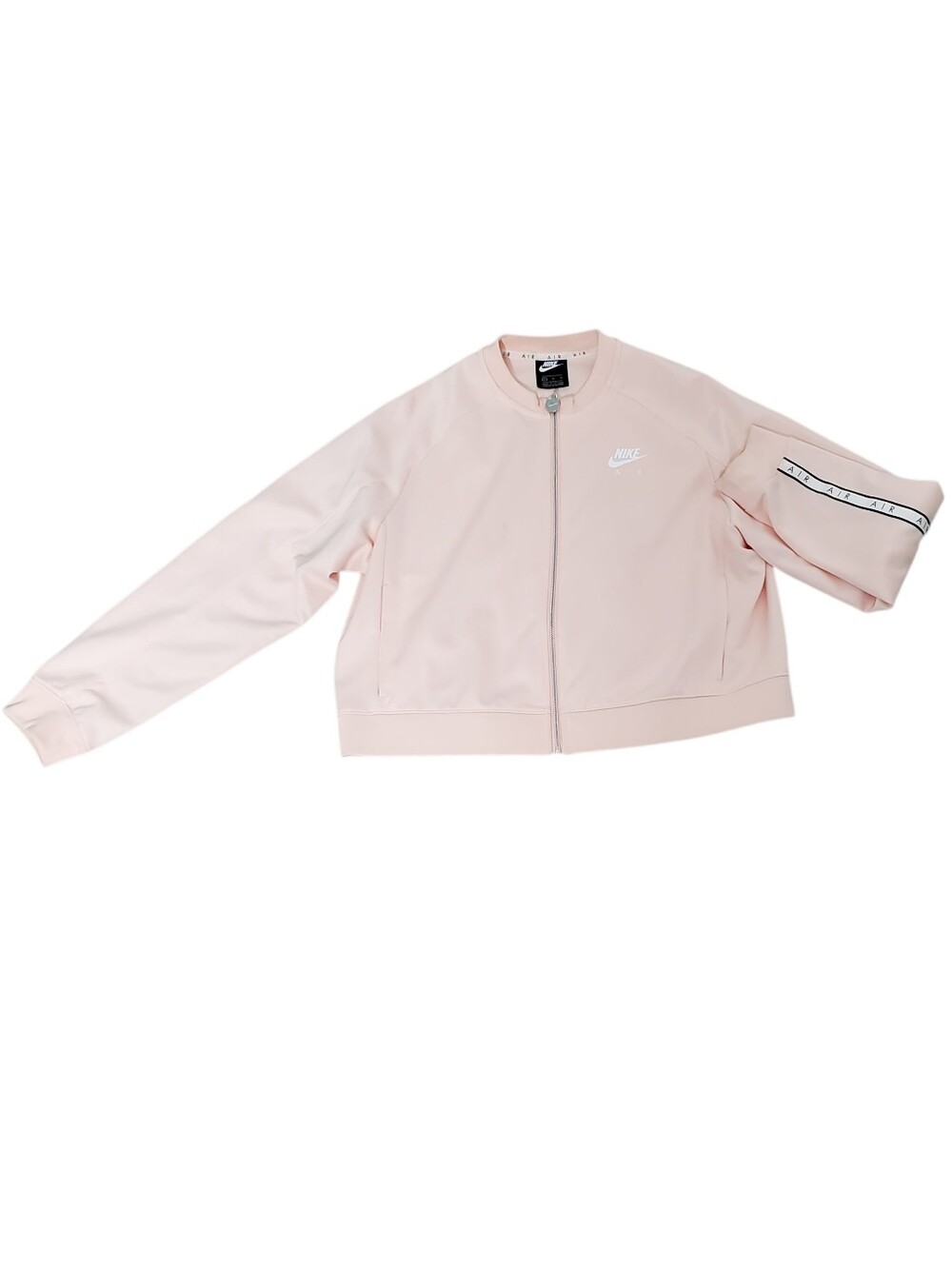 Nike Air Women's Satin Track | Bomber Jacket, Pink (Size XL) - Picture 12 of 12